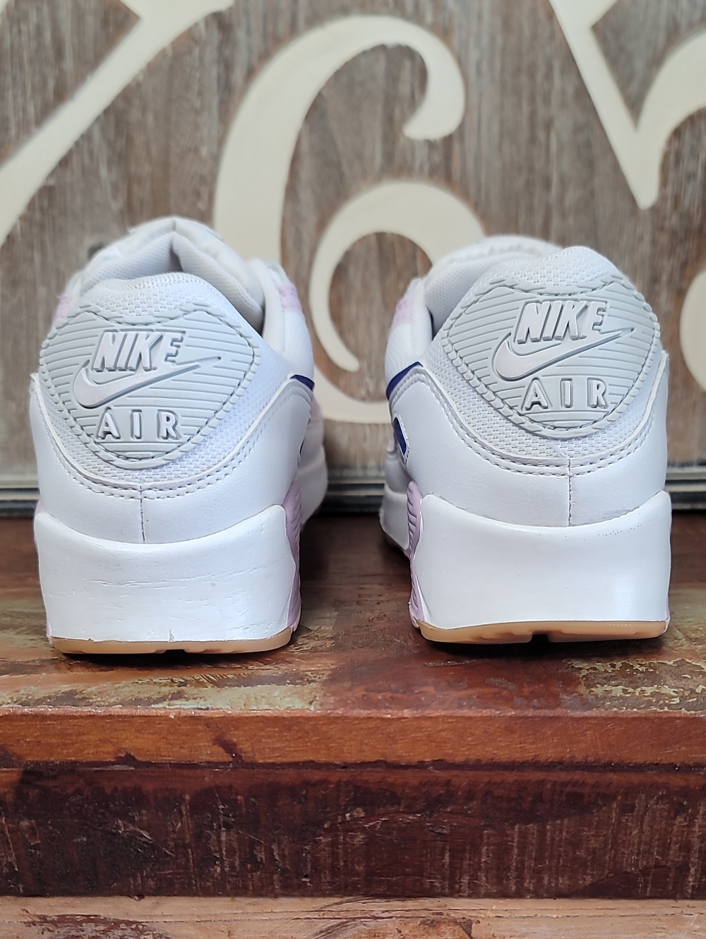 🔥 Nike Wmns Air Max 90 'White Doll' "Light Pink/platinum/Gum" Wmns 8 Good Cond - Picture 8 of 16